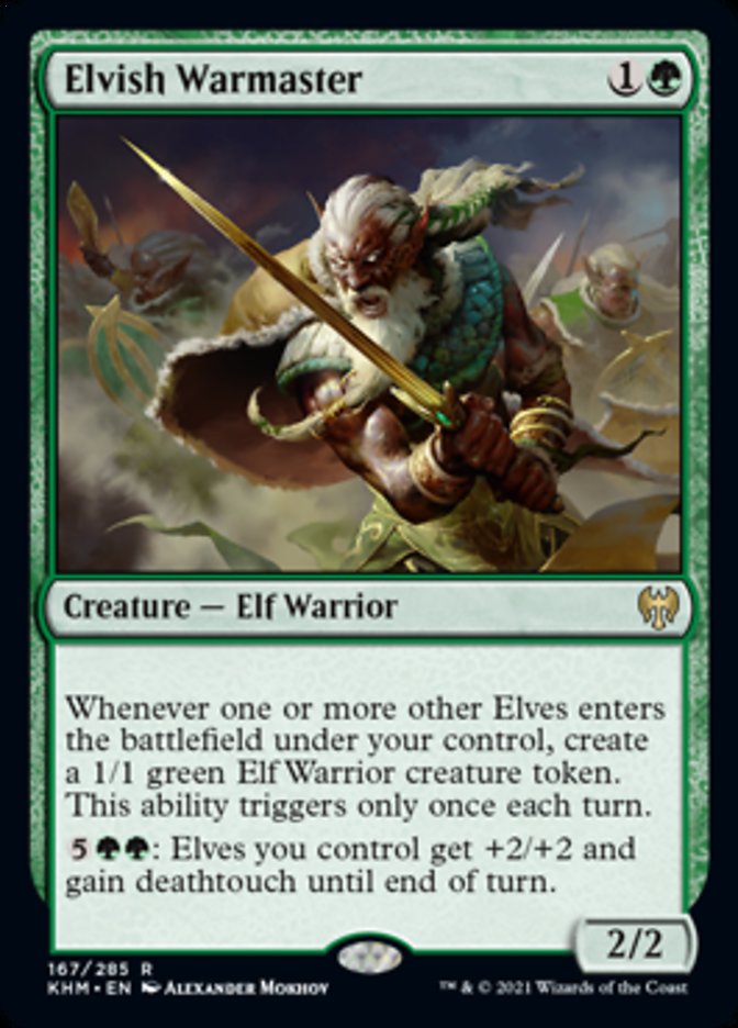 Elvish Warmaster [Kaldheim] Magic: The Gathering