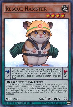 Rescue Hamster (SE) [NECH-ENS07] Super Rare Yu-Gi-Oh!