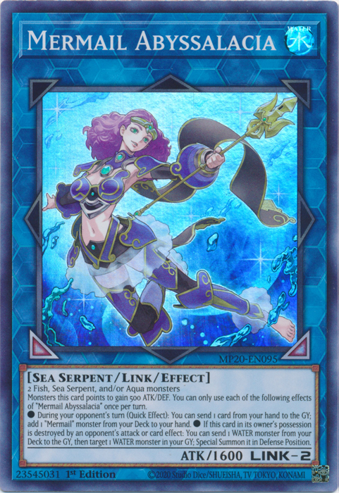 Mermail Abyssalacia [MP20-EN095] Super Rare Yu-Gi-Oh!