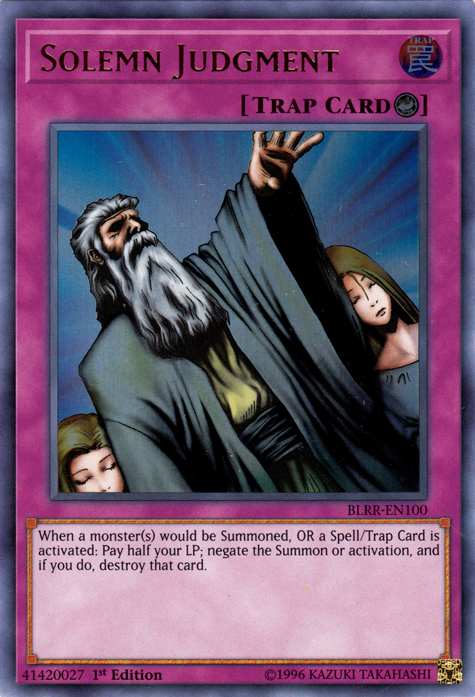 Solemn Judgment [BLRR-EN100] Ultra Rare Yu-Gi-Oh!