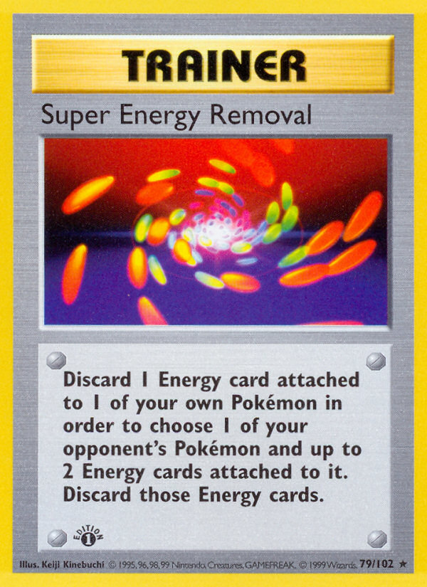 Super Energy Removal (79/102) (Shadowless) [Base Set 1st Edition] Pokémon