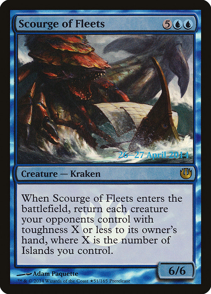 Scourge of Fleets [Journey into Nyx Prerelease Promos] Magic: The Gathering