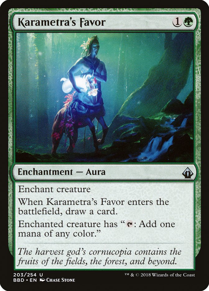 Karametra's Favor [Battlebond] Magic: The Gathering