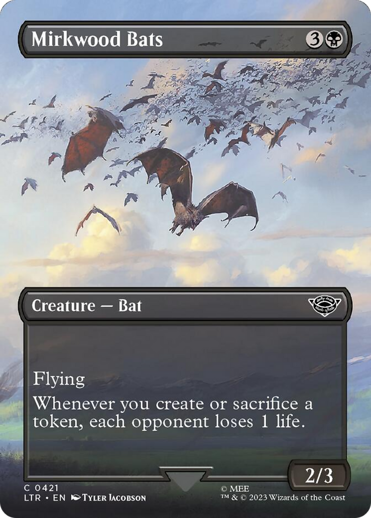 Mirkwood Bats (Borderless Alternate Art) [The Lord of the Rings: Tales of Middle-Earth] Magic: The Gathering