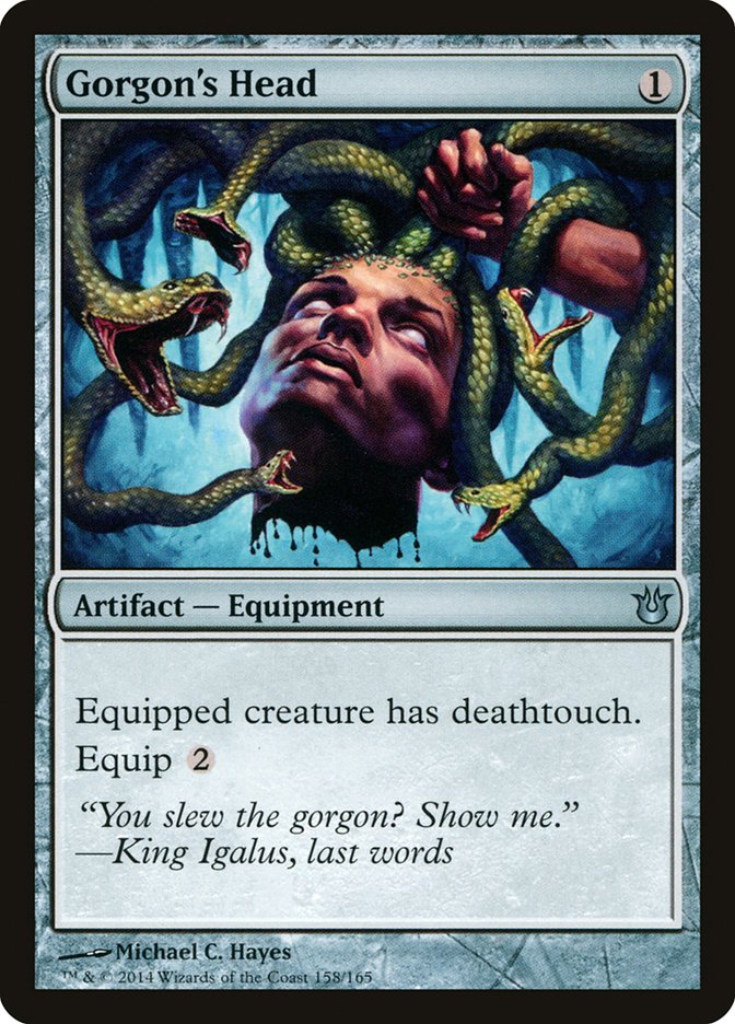 Gorgon's Head [Born of the Gods] Magic: The Gathering