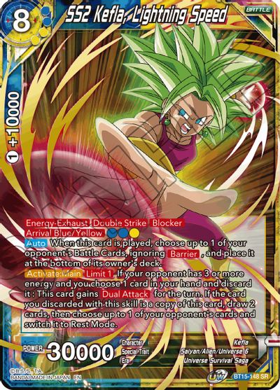 SS2 Kefla, Lightning Speed (BT15-148) [Saiyan Showdown] Dragon Ball Super
