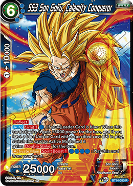 SS3 Son Goku, Calamity Conqueror (BT14-035) [Cross Spirits] Dragon Ball Super