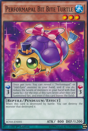 Performapal Bit Bite Turtle [BOSH-EN005] Common Yu-Gi-Oh!