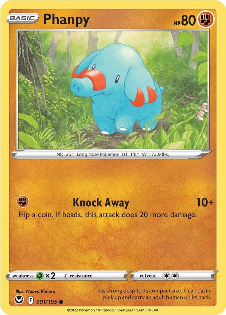 Phanpy (091/195) [Sword & Shield: Silver Tempest] Pokémon