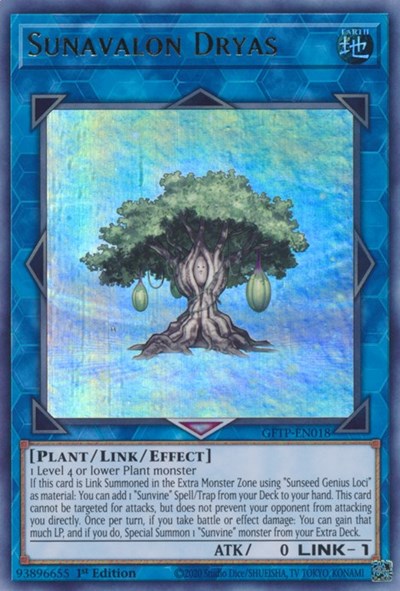 Sunavalon Dryas [GFTP-EN018] Ultra Rare Yu-Gi-Oh!