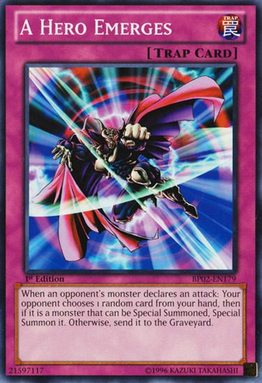 A Hero Emerges [BP02-EN179] Common Yu-Gi-Oh!