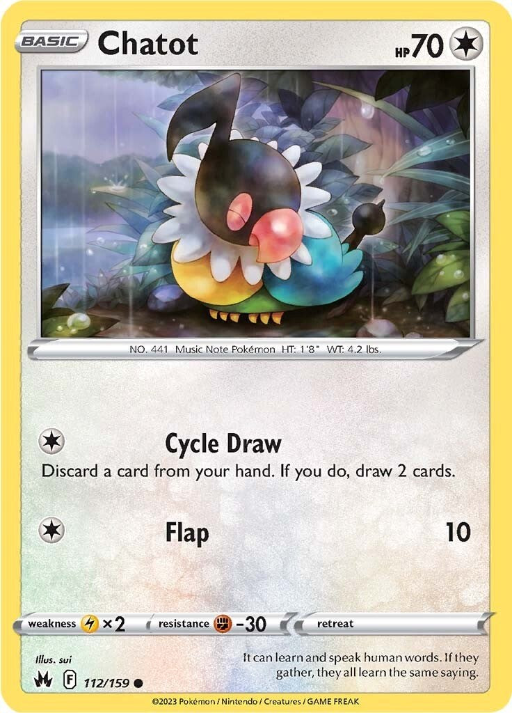 Chatot (112/159) [Sword & Shield: Crown Zenith] Pokémon