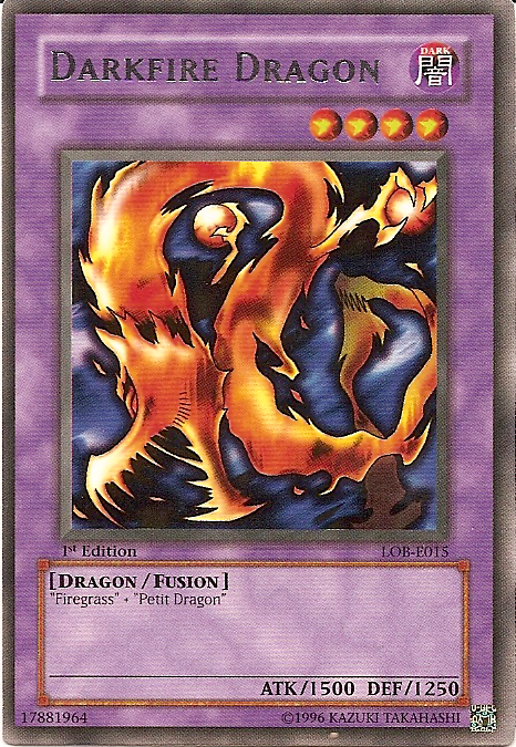 Darkfire Dragon [LOB-E015] Rare Yu-Gi-Oh!