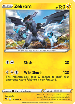 Zekrom (060/185) [Sword & Shield: Vivid Voltage] Pokémon