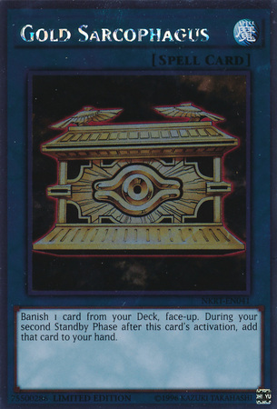 Gold Sarcophagus [NKRT-EN041] Platinum Rare Yu-Gi-Oh!