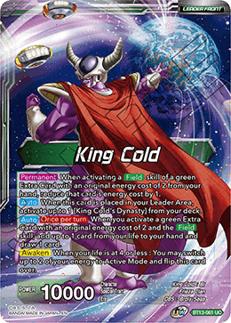 King Cold // King Cold, Ruler of the Galactic Dynasty (Uncommon) (BT13-061) [Supreme Rivalry] Dragon Ball Super