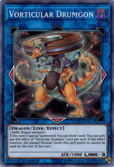 Vorticular Drumgon [CYHO-EN041] Super Rare Yu-Gi-Oh!