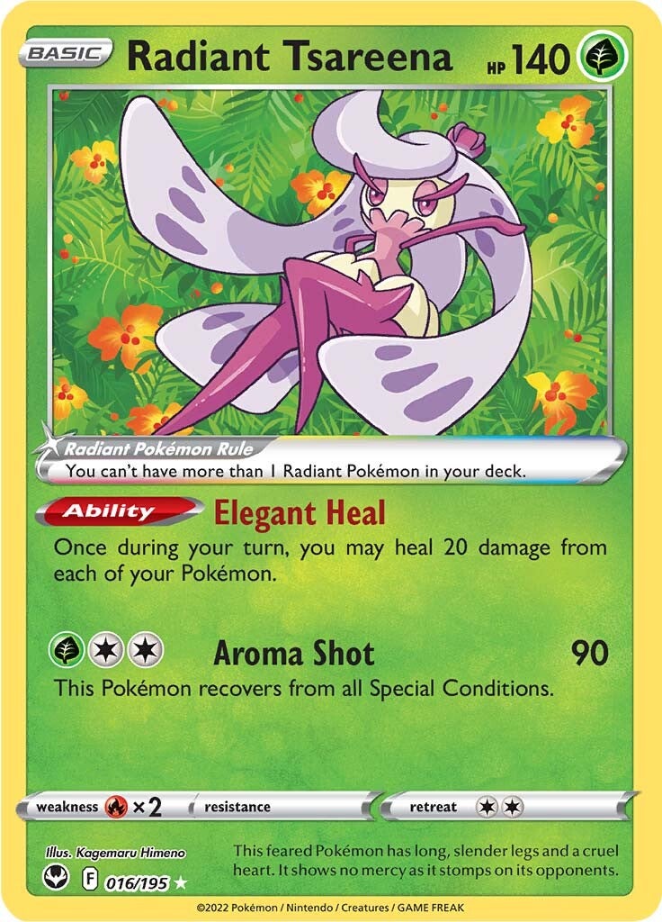 Radiant Tsareena (016/195) [Sword & Shield: Silver Tempest] Pokémon