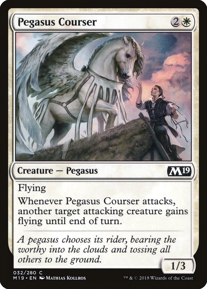 Pegasus Courser [Core Set 2019] Magic: The Gathering