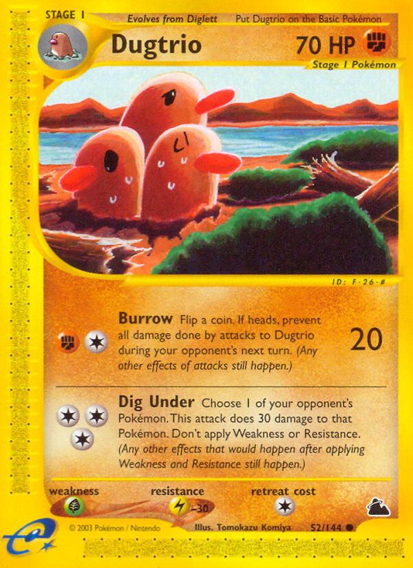 Dugtrio (52/144) [Skyridge] Pokémon