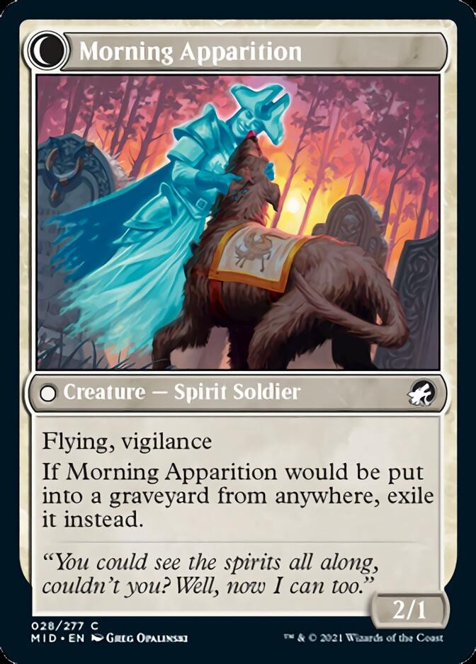 Mourning Patrol // Morning Apparition [Innistrad: Midnight Hunt] Magic: The Gathering