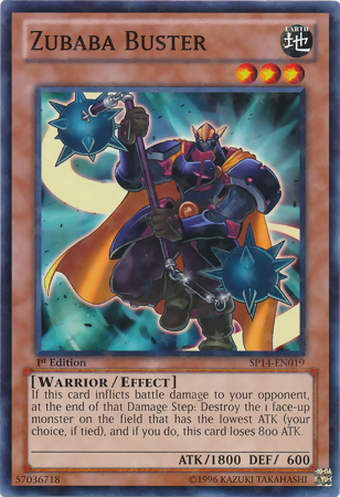 Zubaba Buster [SP14-EN019] Starfoil Rare Yu-Gi-Oh!