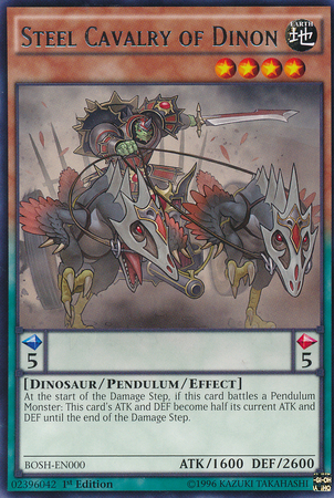 Steel Cavalry of Dinon [BOSH-EN000] Rare Yu-Gi-Oh!