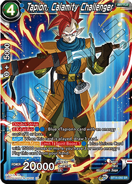 Tapion, Calamity Challenger (BT14-050) [Cross Spirits] Dragon Ball Super