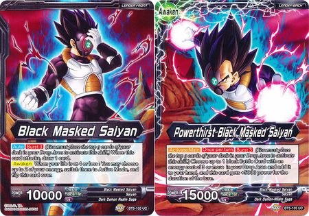 Black Masked Saiyan // Powerthirst Black Masked Saiyan (Giant Card) (BT5-105) [Oversized Cards] Dragon Ball Super