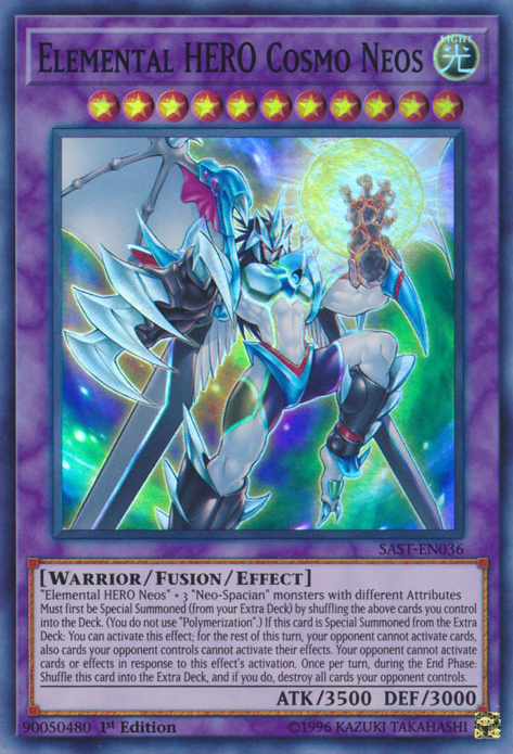 Elemental HERO Cosmo Neos [SAST-EN036] Super Rare Yu-Gi-Oh!