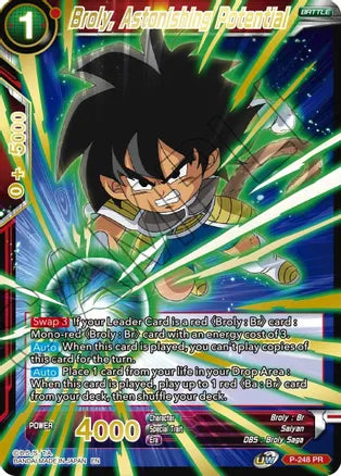 Broly, Astonishing Potential (Gold Stamped) (P-248) [Mythic Booster] Dragon Ball Super