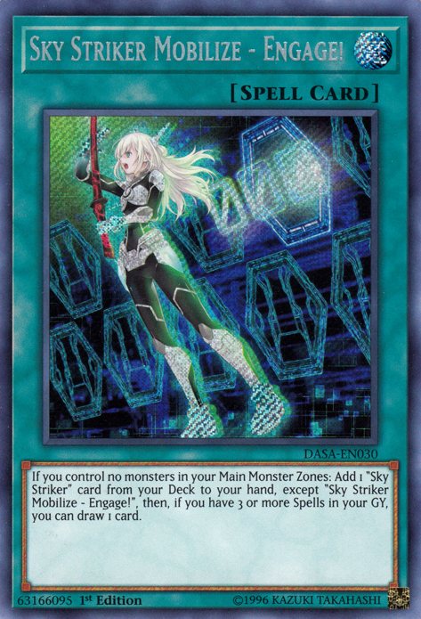 Sky Striker Mobilize - Engage! [DASA-EN030] Secret Rare Yu-Gi-Oh!