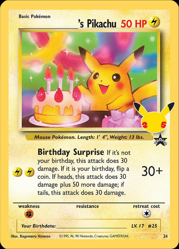 _____'s Pikachu (24) [Celebrations: 25th Anniversary - Classic Collection] Pokémon