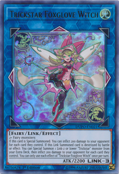 Trickstar Foxglove Witch [DUPO-EN021] Ultra Rare Yu-Gi-Oh!