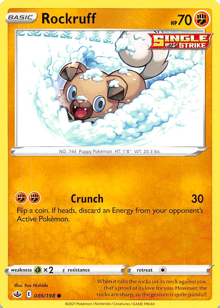 Rockruff (086/198) [Sword & Shield: Chilling Reign] Pokémon