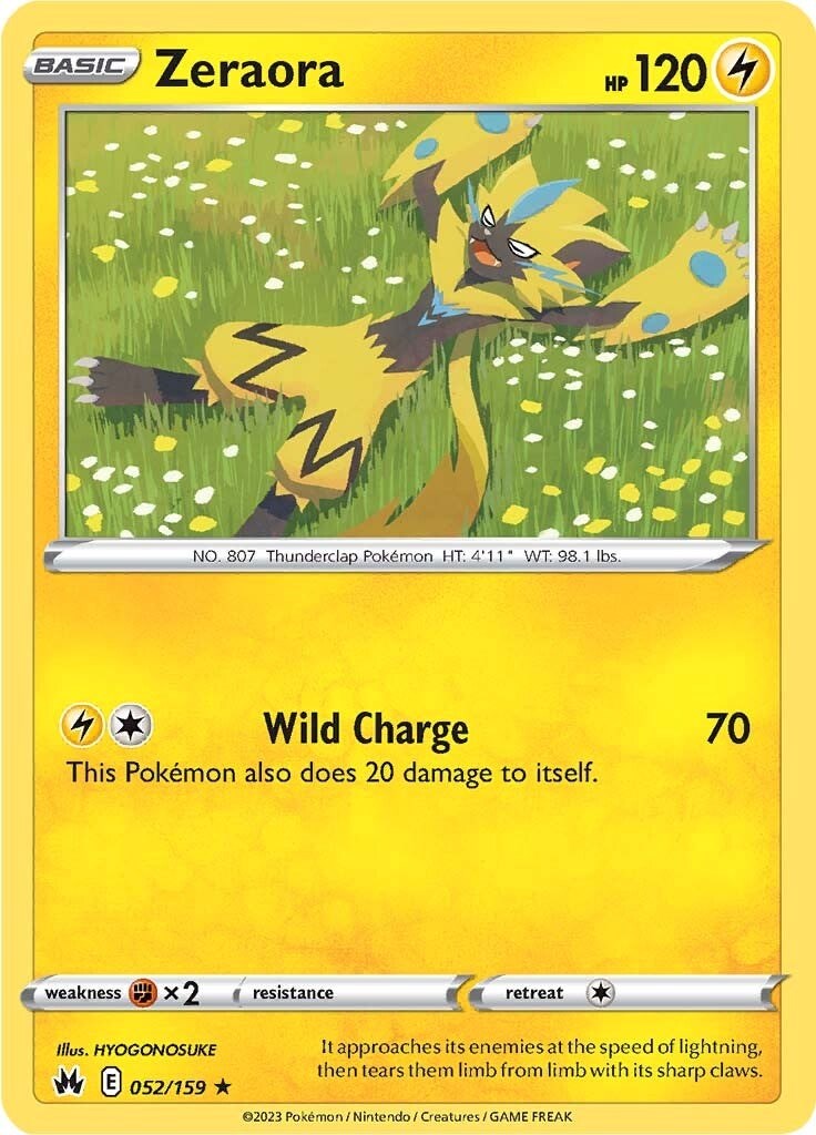 Zeraora (052/159) [Sword & Shield: Crown Zenith] Pokémon