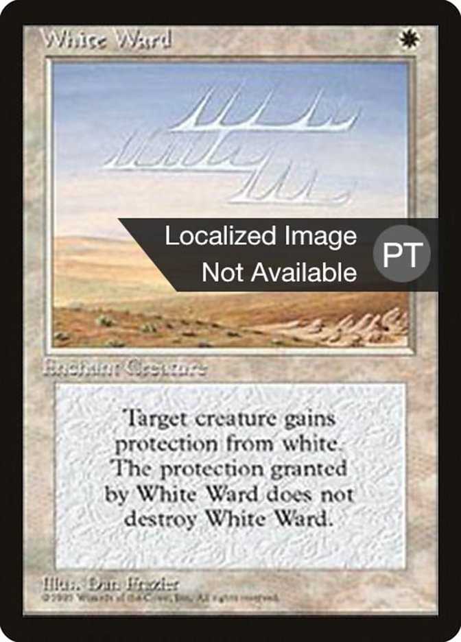 White Ward [Fourth Edition (Foreign Black Border)] Magic: The Gathering