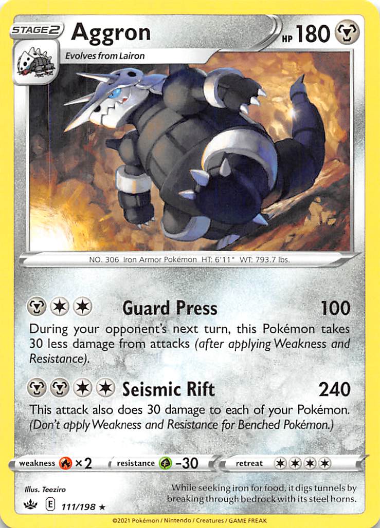 Aggron (111/198) [Sword & Shield: Chilling Reign] Pokémon