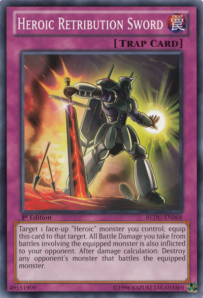 Heroic Retribution Sword [REDU-EN068] Common Yu-Gi-Oh!