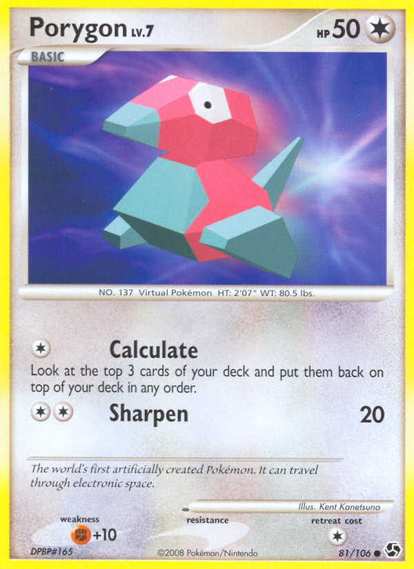 Porygon (81/106) [Diamond & Pearl: Great Encounters] Pokémon