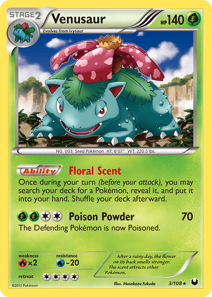 Venusaur (3/108) [Black & White: Dark Explorers] Pokémon