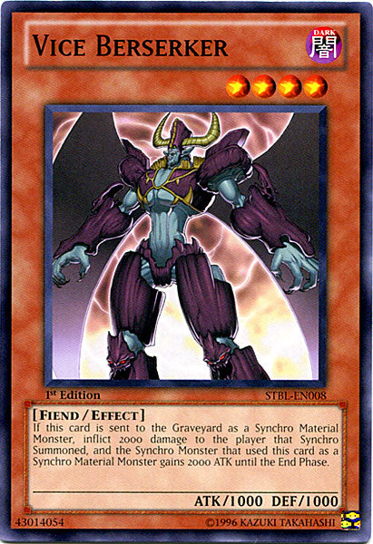 Vice Berserker [STBL-EN008] Common Yu-Gi-Oh!