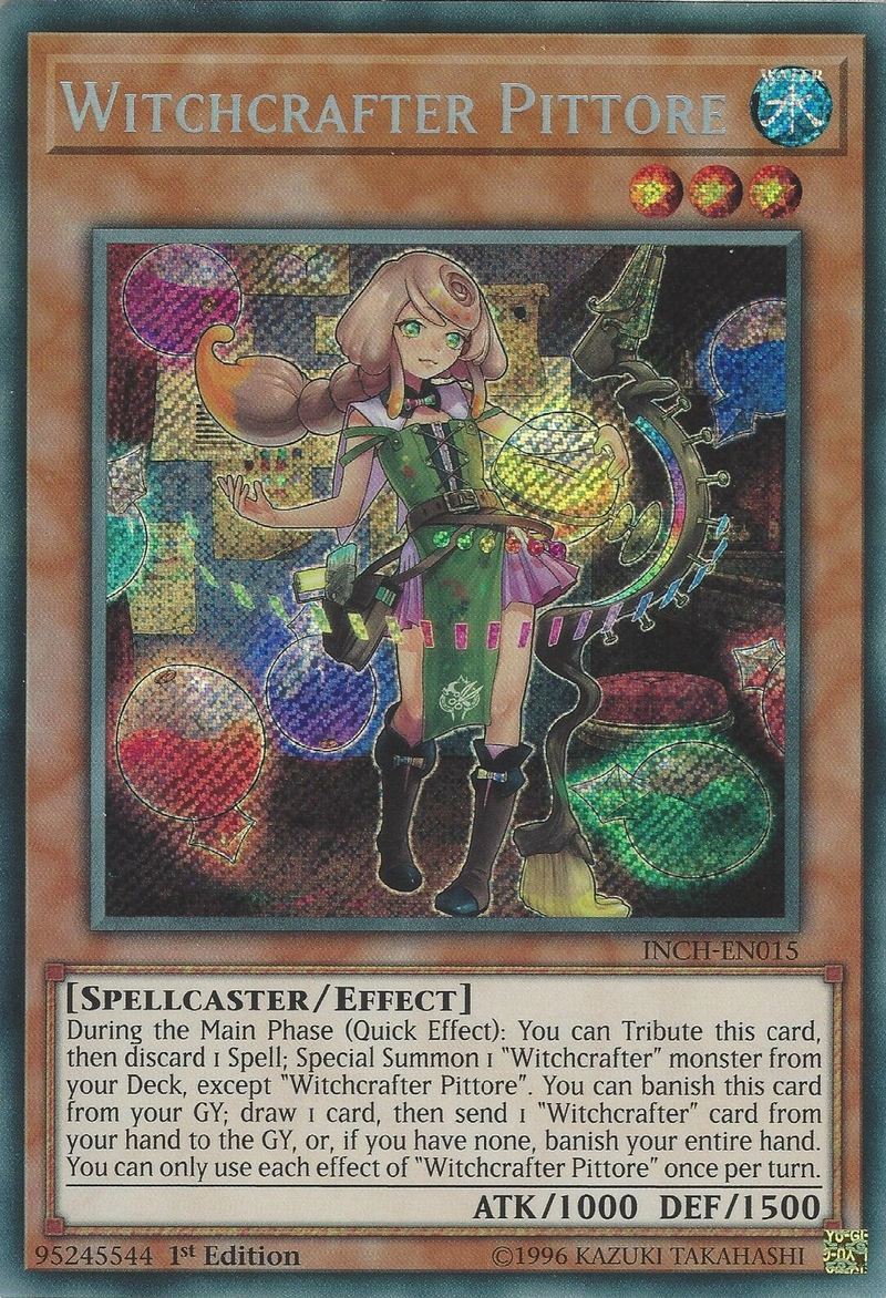 Witchcrafter Pittore [INCH-EN015] Secret Rare Yu-Gi-Oh!