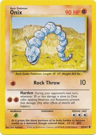 Onix (56/102) [Base Set Unlimited] Pokémon