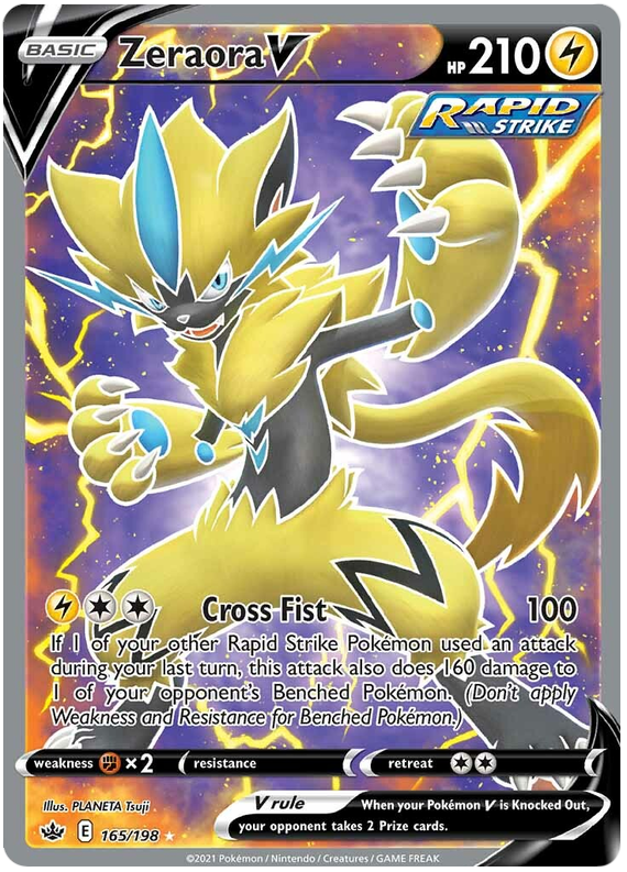 Zeraora V (165/198) [Sword & Shield: Chilling Reign] Pokémon