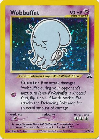 Wobbuffet (16/75) [Neo Discovery Unlimited] Pokémon