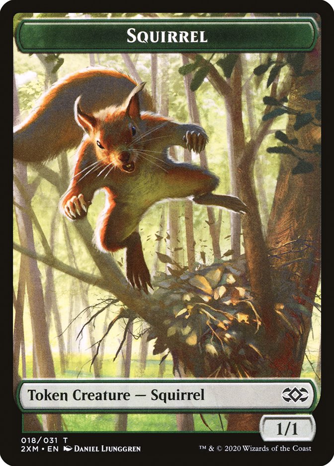 Squirrel Token [Double Masters Tokens] Magic: The Gathering
