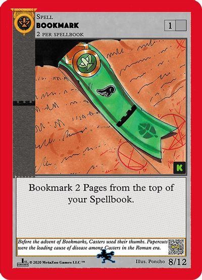 Bookmark (Kickstarter Edition) [Dingbelle Ring Leader Starter Deck] Metazoo