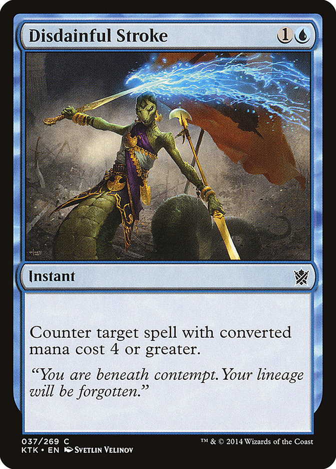 Disdainful Stroke [Khans of Tarkir] Magic: The Gathering