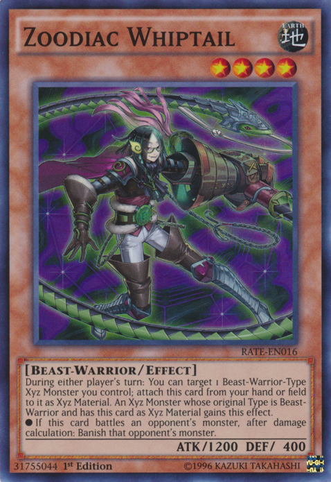 Zoodiac Whiptail [RATE-EN016] Super Rare Yu-Gi-Oh!